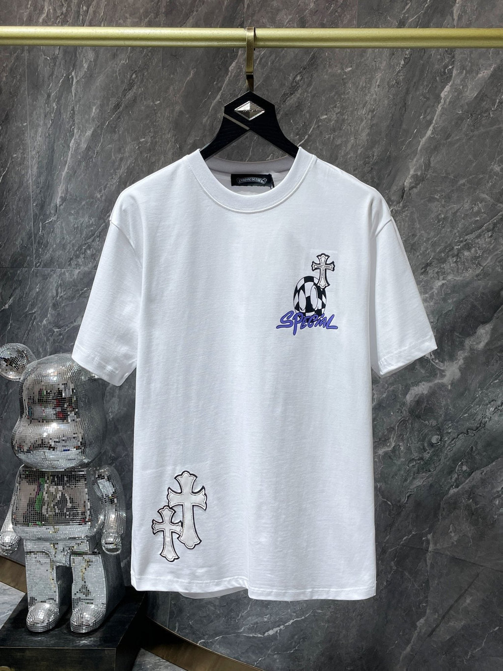Chrome Hearts Cross & Barbed-Wire Graphic T-Shirt ¡ª hero
