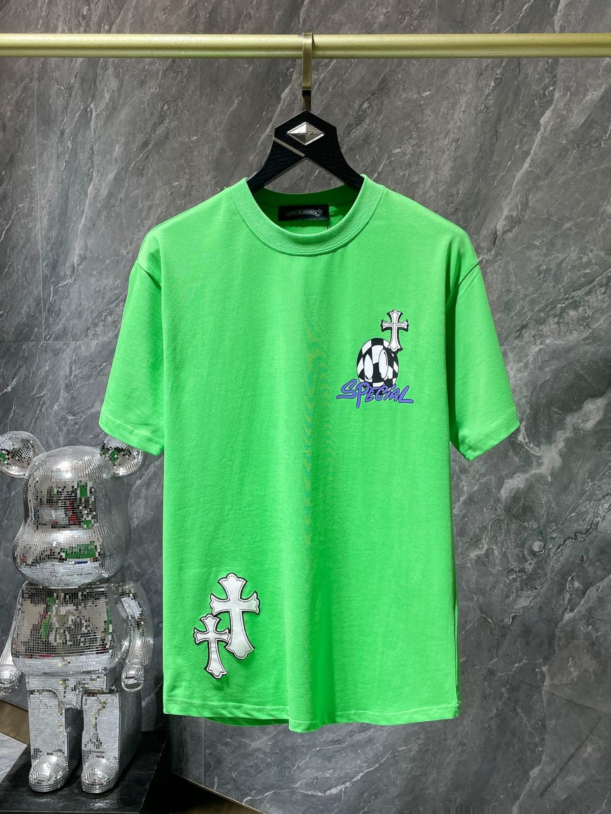 Chrome Hearts Cross & Barbed-Wire Graphic T-Shirt ¡ª front