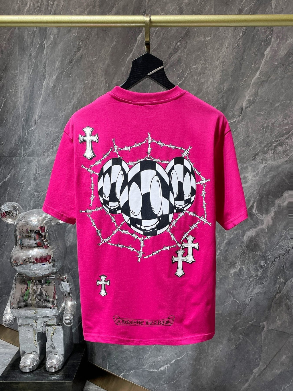 Chrome Hearts Cross & Barbed-Wire Graphic T-Shirt ¡ª back