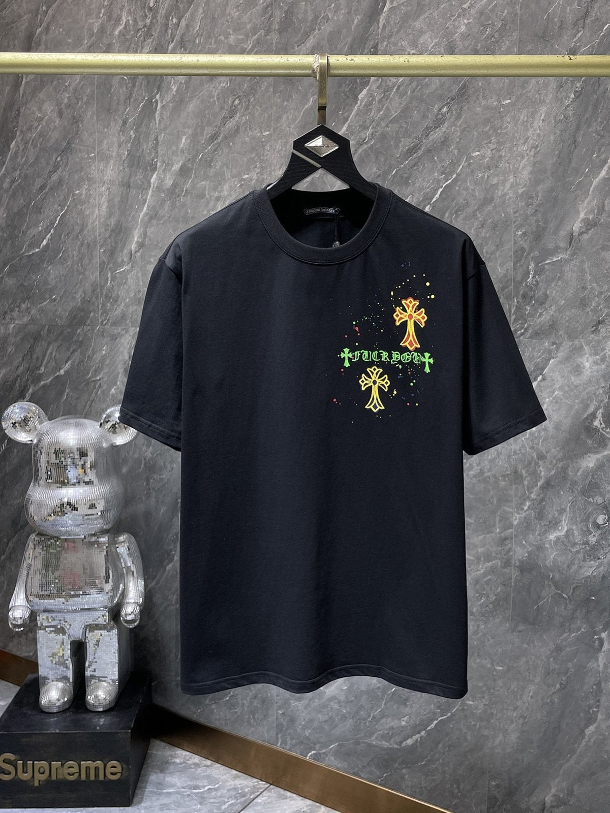 Chrome Hearts Cross Graffiti Graphic T-Shirt ¡ª front