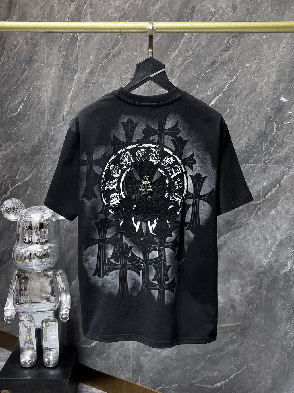 Chrome Hearts Cross Scroll Graphic Short-Sleeve T-Shirt ¡ª back