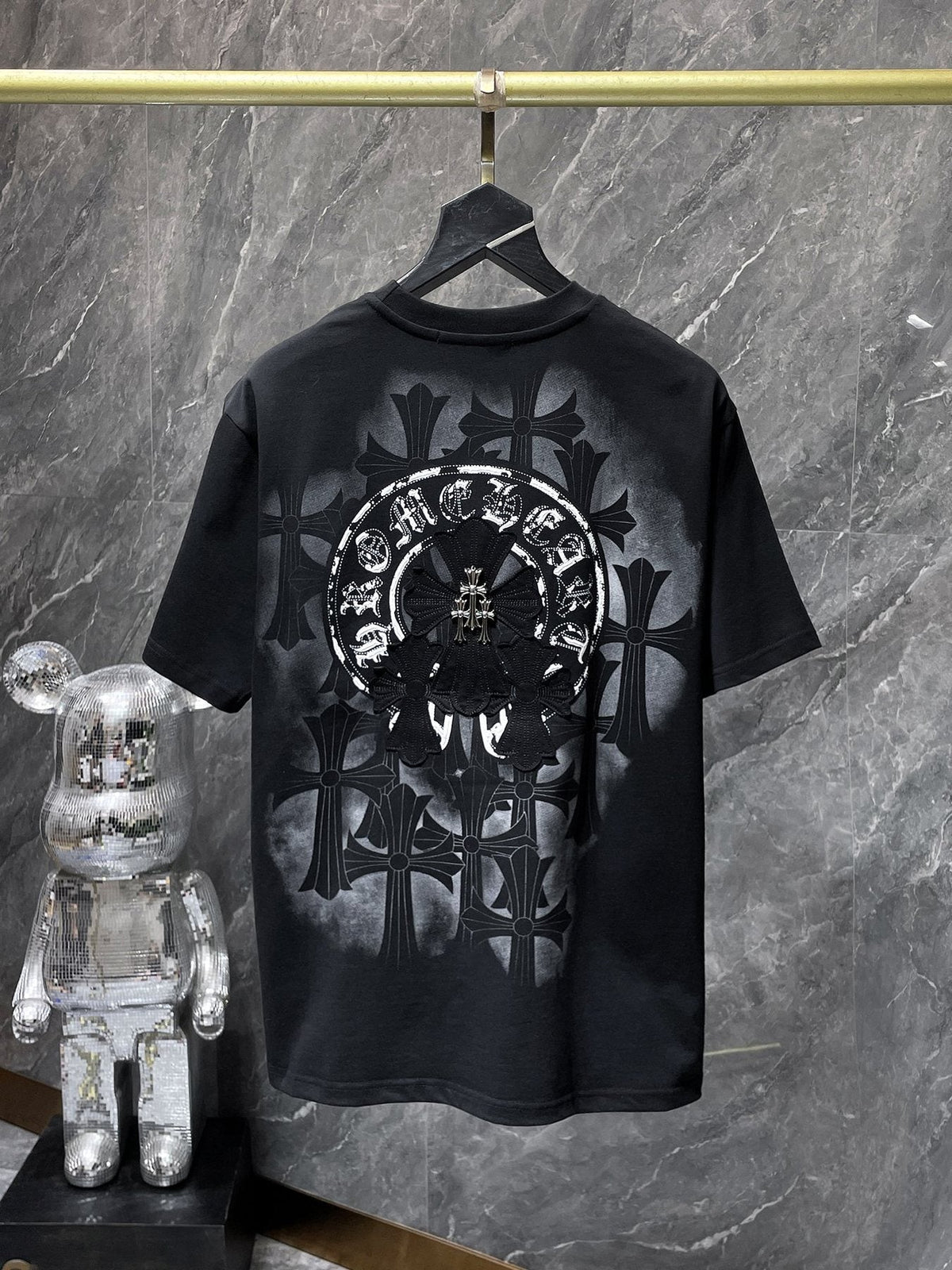 Chrome Hearts Cross Scroll Graphic Short-Sleeve T-Shirt ¡ª back
