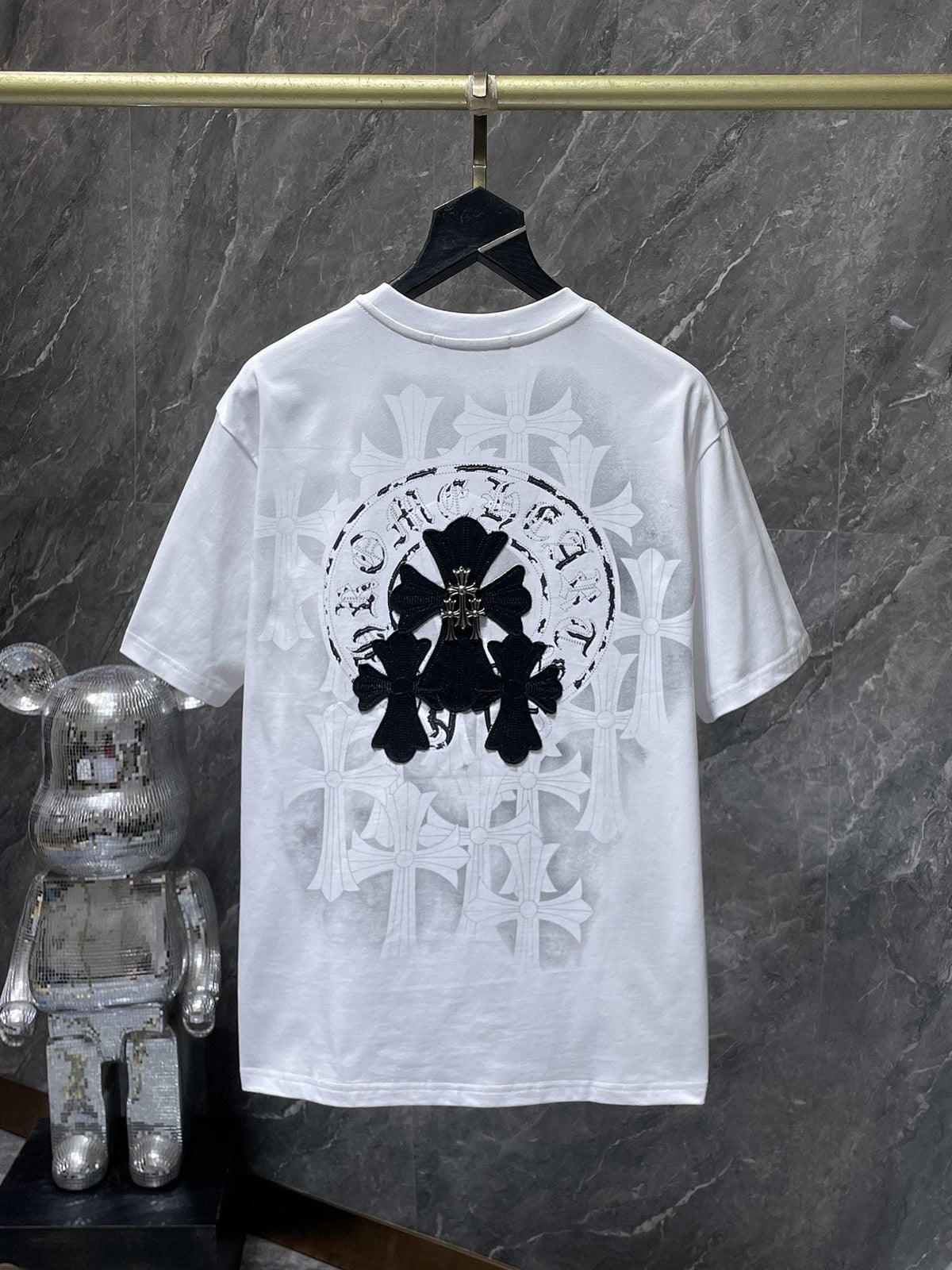 Chrome Hearts Cross Scroll Graphic Short-Sleeve T-Shirt ¡ª back