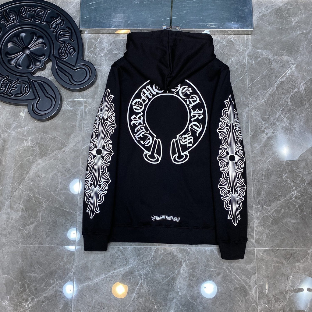 Chrome Hearts Horseshoe Graphic Zip Hoodie ¡ª back