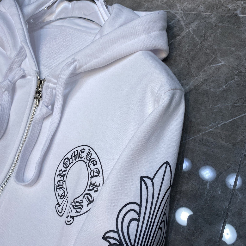 Chrome Hearts Horseshoe Graphic Zip Hoodie ¡ª detail