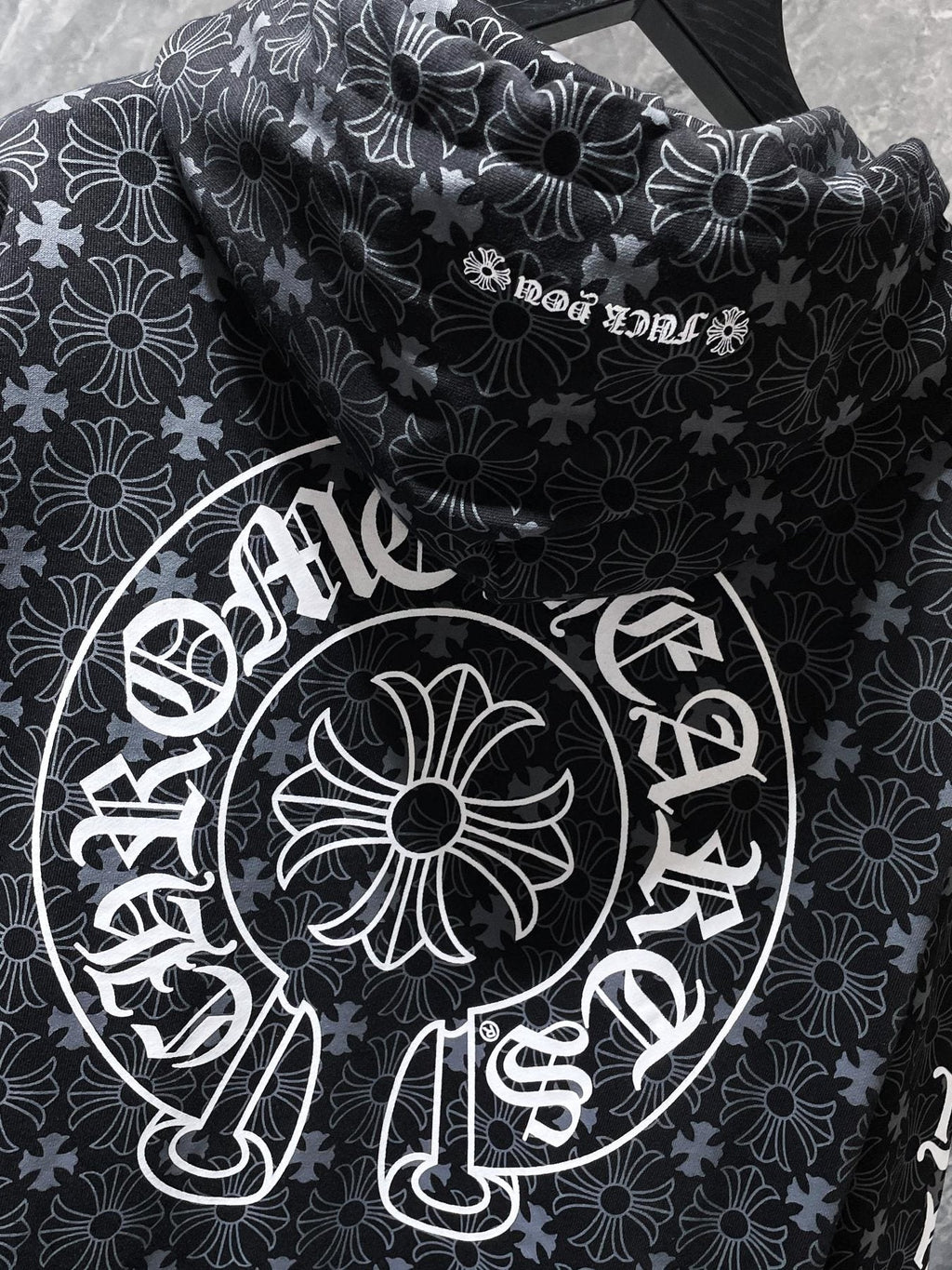 Chrome Hearts Floral Horseshoe Graphic Hoodie ¡ª detail