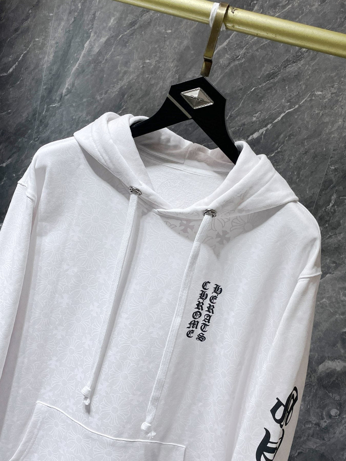 Chrome Hearts Floral Horseshoe Graphic Hoodie ¡ª detail