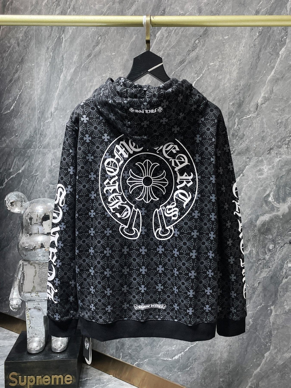 Chrome Hearts Floral Horseshoe Graphic Hoodie ¡ª back