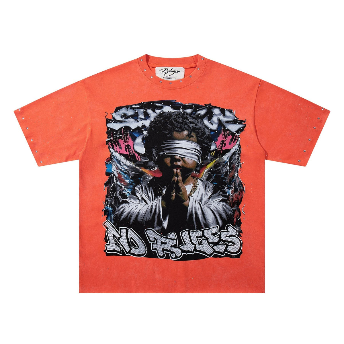 BKYS Revival Rhinestone Portrait Graphic T-Shirt ¡ª front