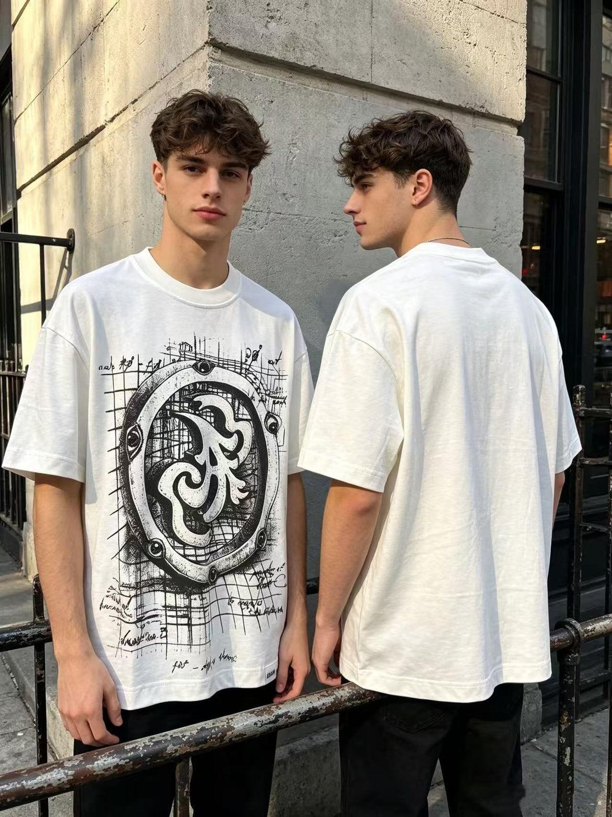 ASAALL Circular Technical Graphic T-Shirt ¡ª context