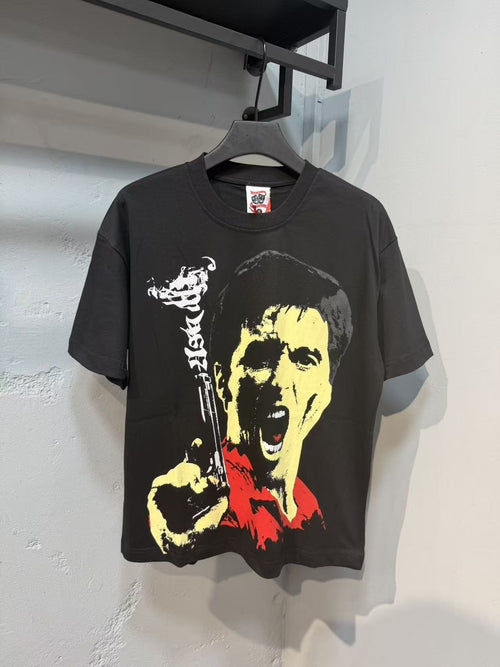 ASAALL Screaming Figure Graphic T-Shirt ¡ª front