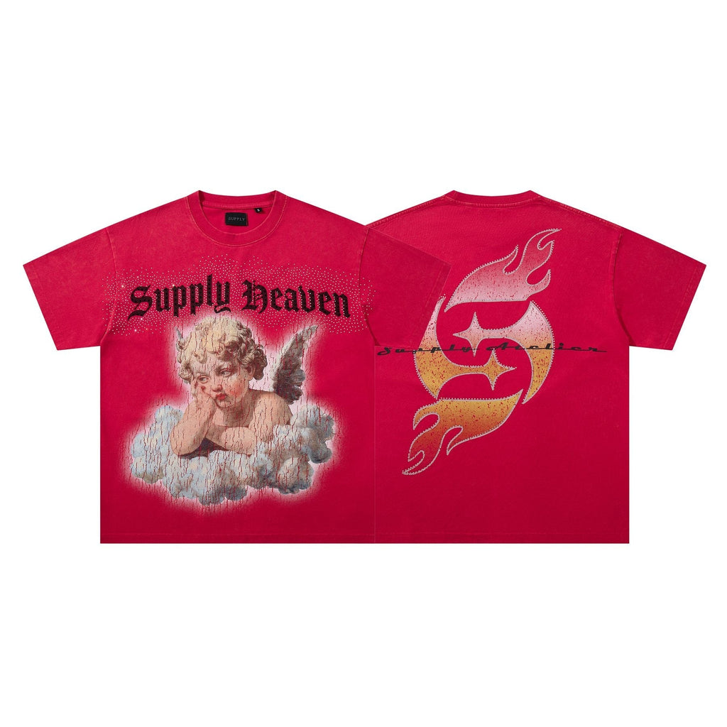 SUPPLY TEE Heaven Angel Flame Graphic T-Shirt ¡ª hero