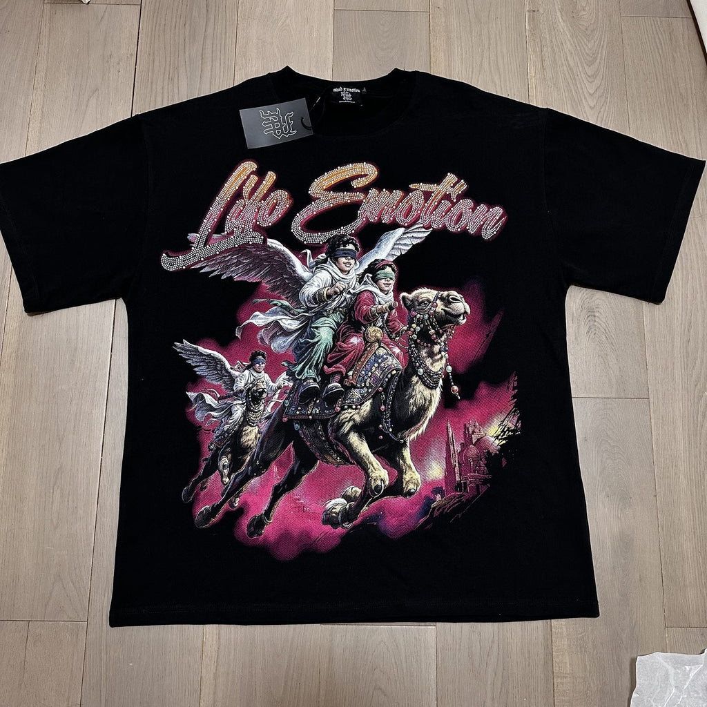 MIXED EMOTION Horse-and-Rider Graphic T-Shirt ¡ª hero