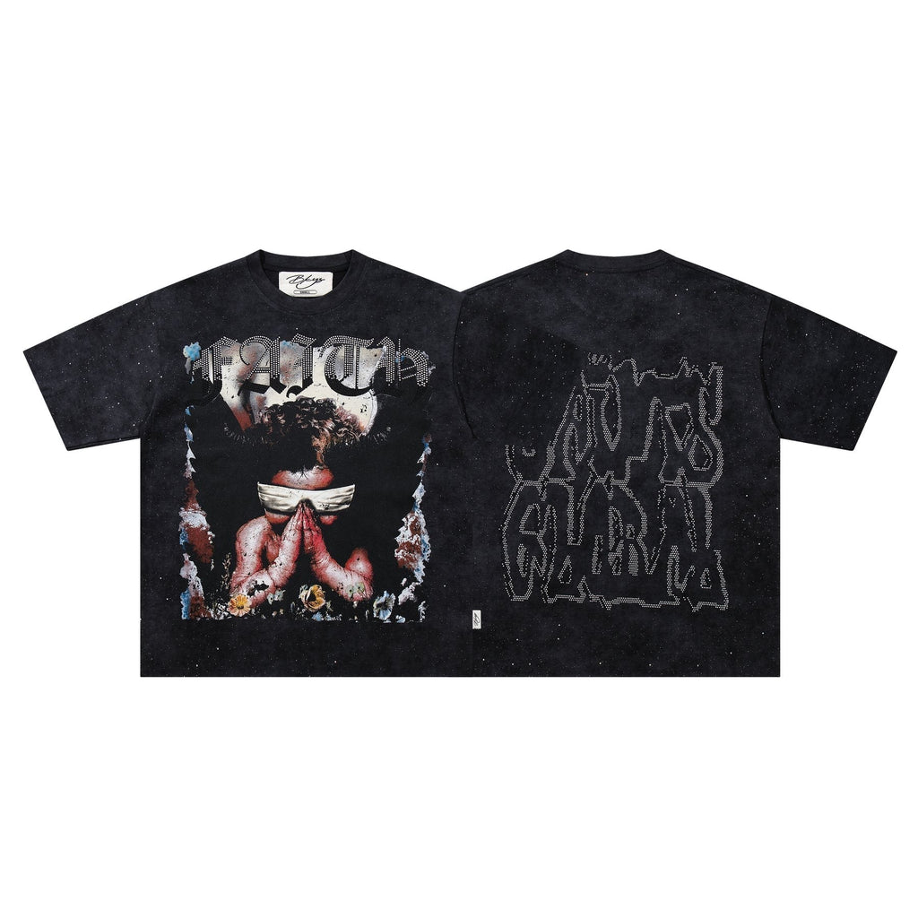 BKYS Revival Blindfolded Portrait Rhinestone-Style T-Shirt ¡ª hero