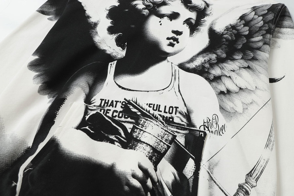 THAT'S A AWFUL LOT OF COUGH SYRUP Angel Graphic Hoodie ¡ª detail