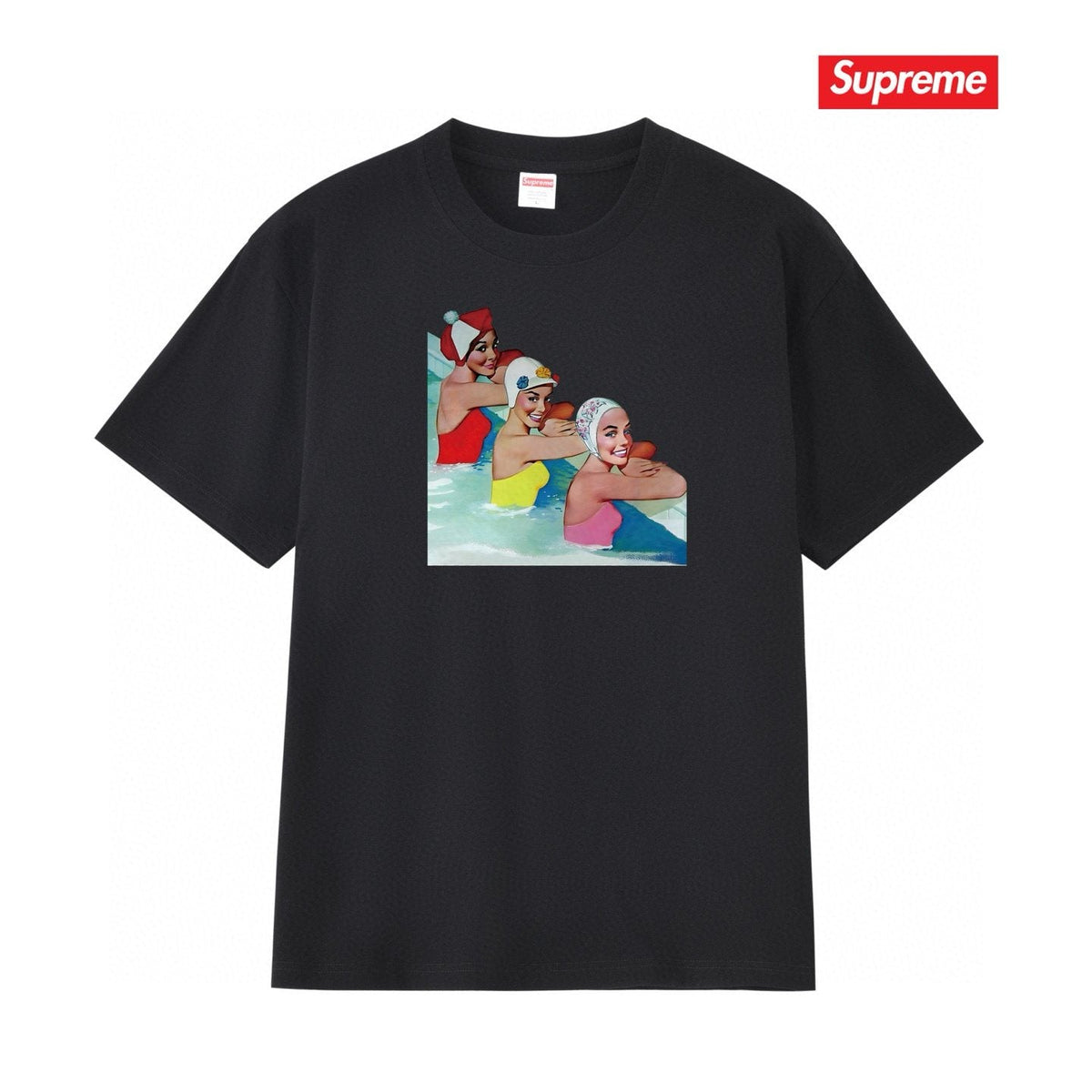 Supreme Swimmer Pool Graphic T-Shirt ¡ª front