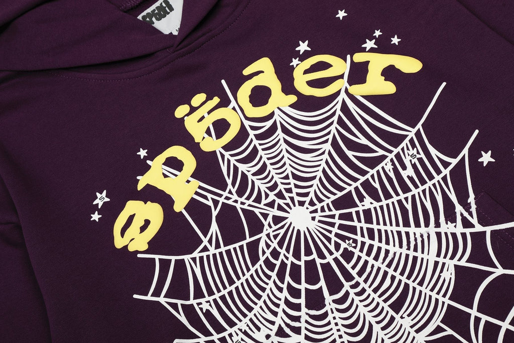 Sp5der Spiderweb Graphic Hoodie & Sweatpants Set ¡ª detail