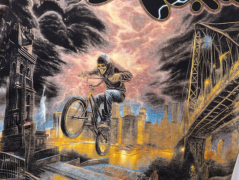 Godspeed Bicycle City Storm Long-Sleeve T-Shirt ¡ª detail