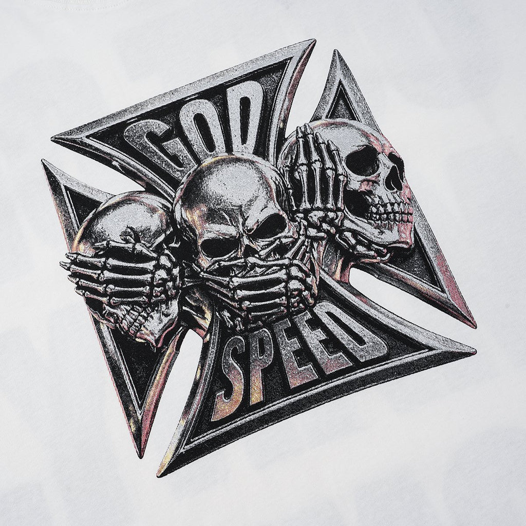 Godspeed Out of Many One Skull Graphic T-Shirt ¡ª detail