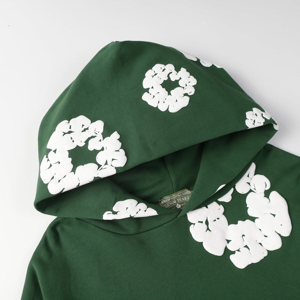 DENIM TEARS Floral Graphic Hoodie & Sweatpants Set ¡ª fabric_closeup
