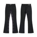 LOSTSHDWS Floral Embroidered Flared Jeans ¡ª hero