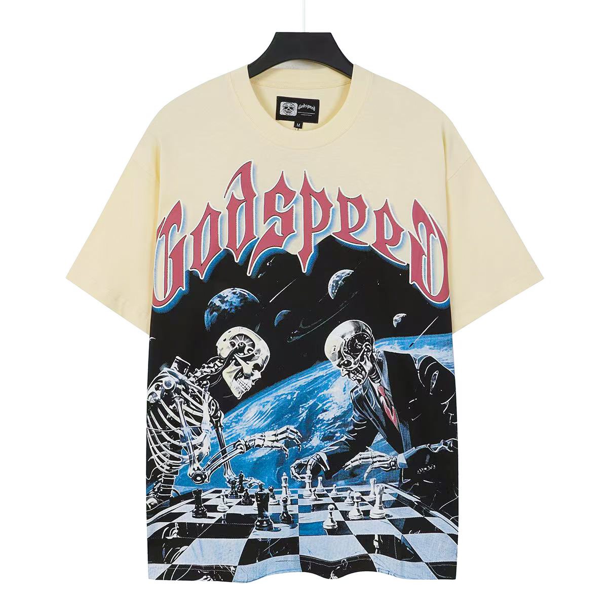 Godspeed Skeleton Chess Graphic T-Shirt ¡ª hero