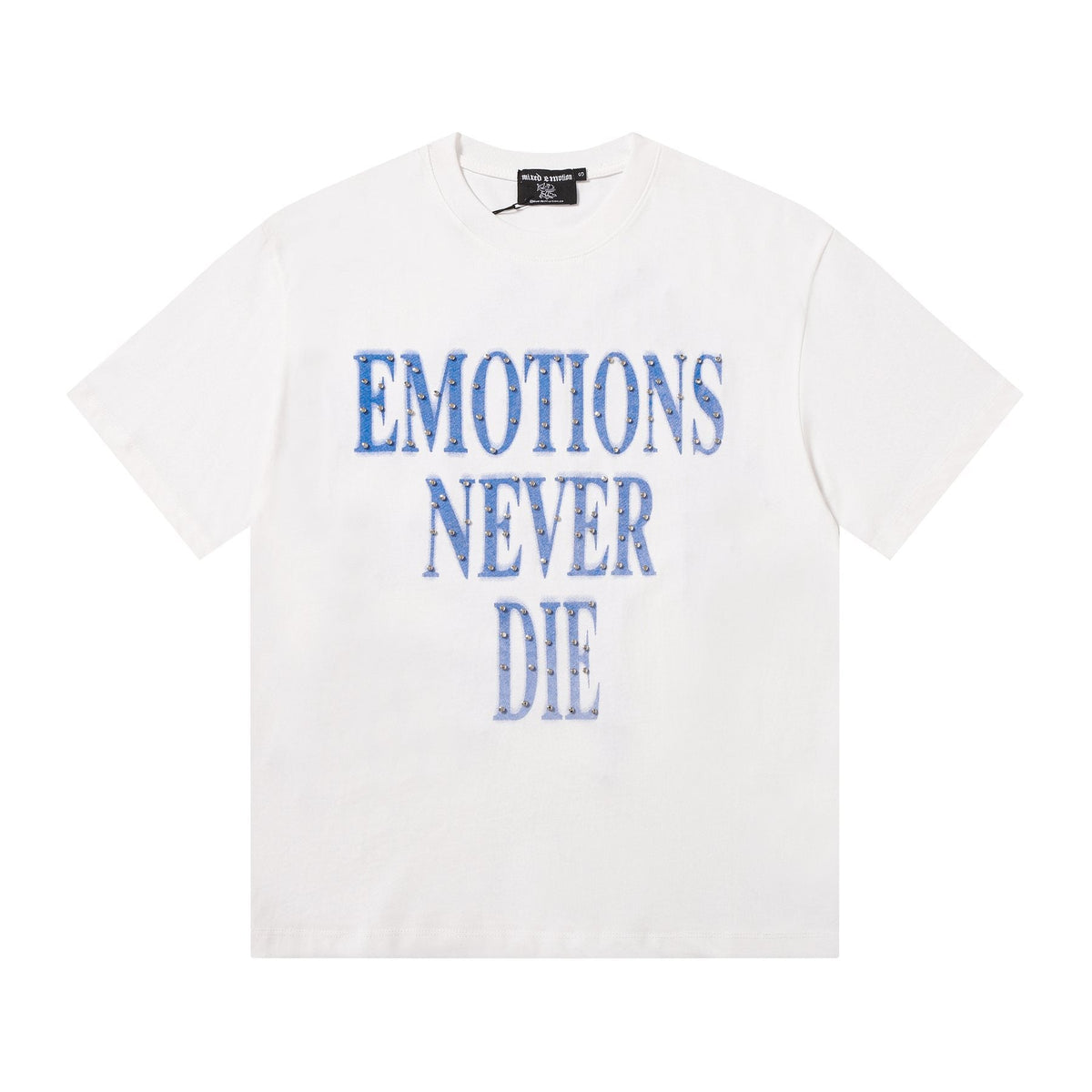 MIXED EMOTION Never Die Monogram Graphic T-Shirt ¡ª front