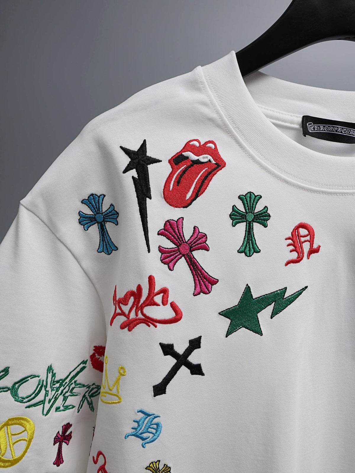 Chrome Hearts Multicolor Motif Cluster T-Shirt ¡ª detail
