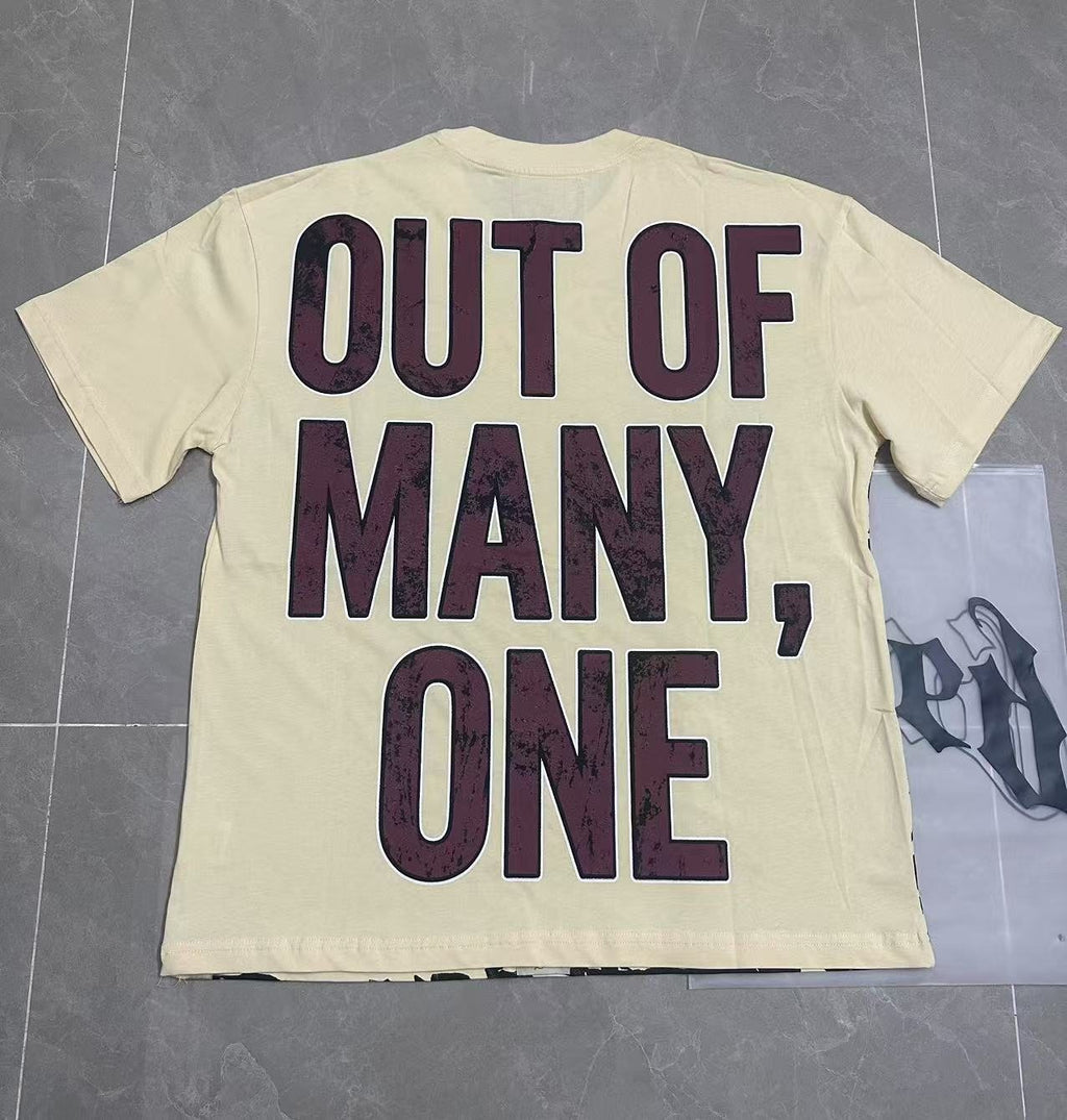 Godspeed Out of Many One Astronaut Skull Graphic T-Shirt ¡ª back