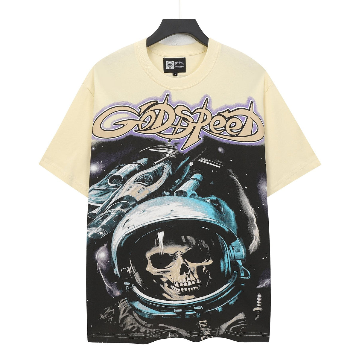 Godspeed Out of Many One Astronaut Skull Graphic T-Shirt ¡ª hero