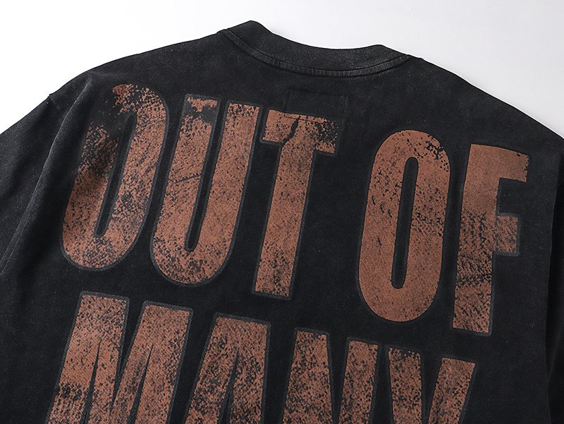 Godspeed Out of Many One Astronaut Skull Graphic T-Shirt ¡ª detail
