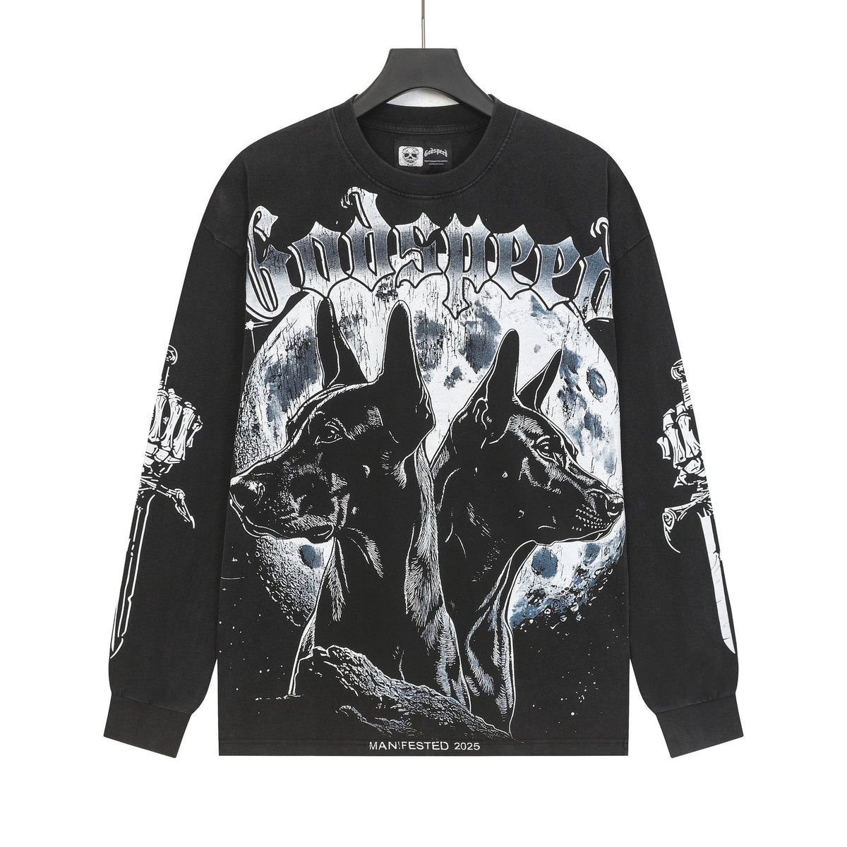 Godspeed Dog Moon Graphic Long-Sleeve T-Shirt ¡ª hero