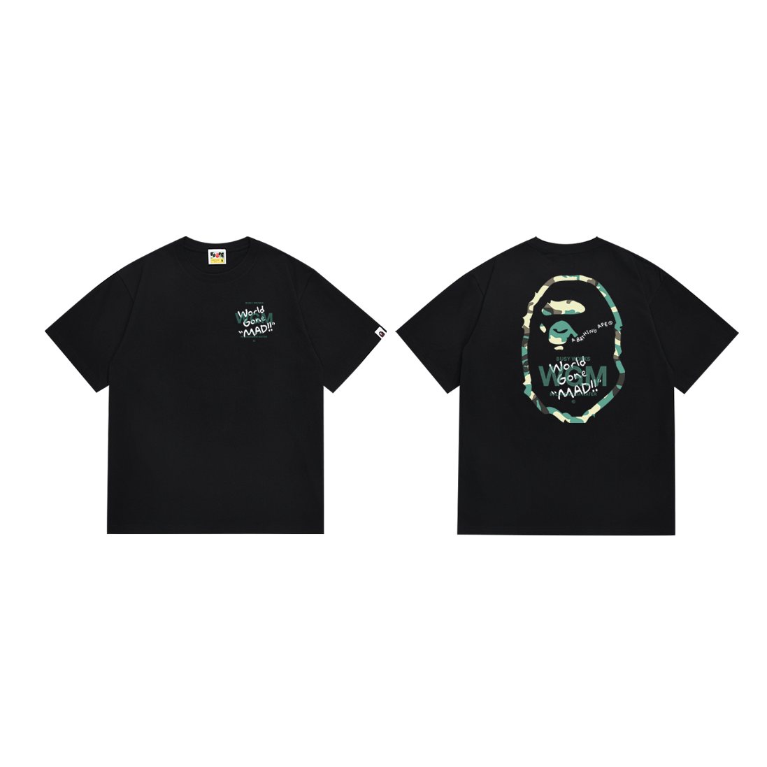BAPE World Gone Mad Ape-Head Graphic T-Shirt ¡ª hero