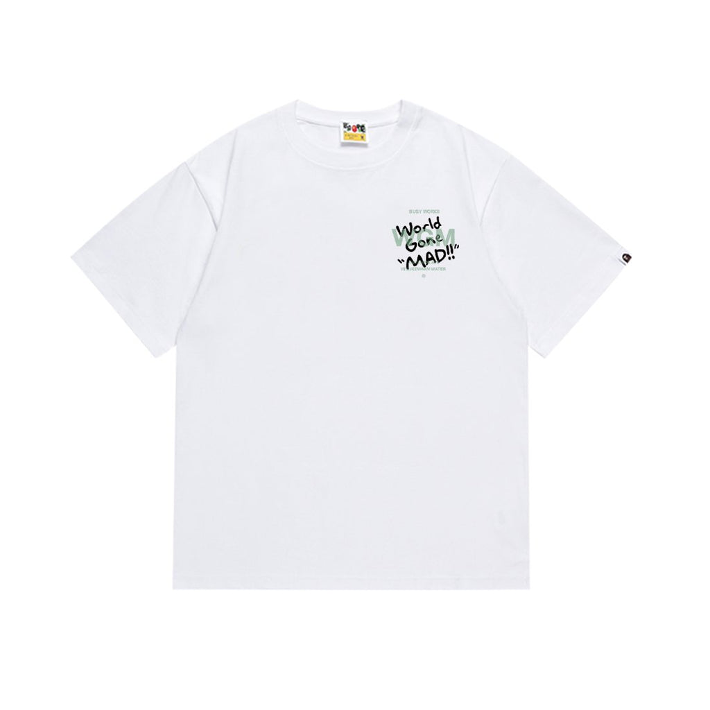 BAPE World Gone Mad Ape-Head Graphic T-Shirt ¡ª front