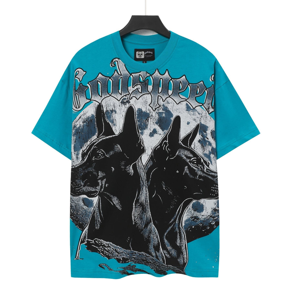 Godspeed Doberman Moon Graphic T-Shirt ¡ª hero