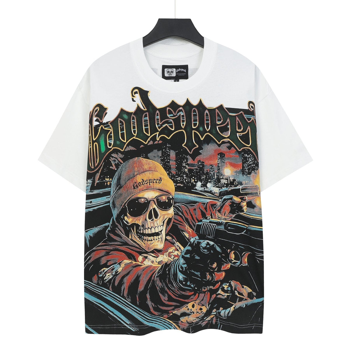 Godspeed Skull Car Graphic T-Shirt ¡ª hero