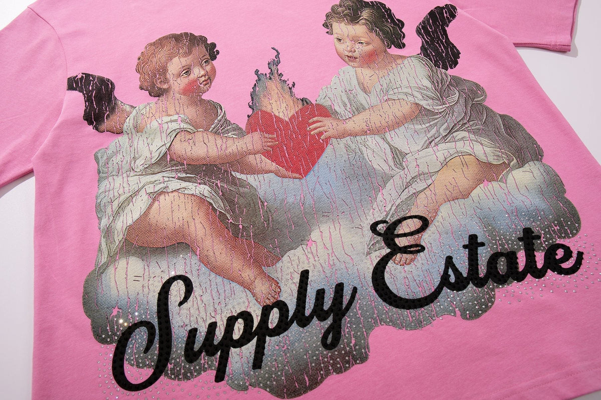 SUPPLY TEE Cherub Flame Graphic T-Shirt ¡ª detail