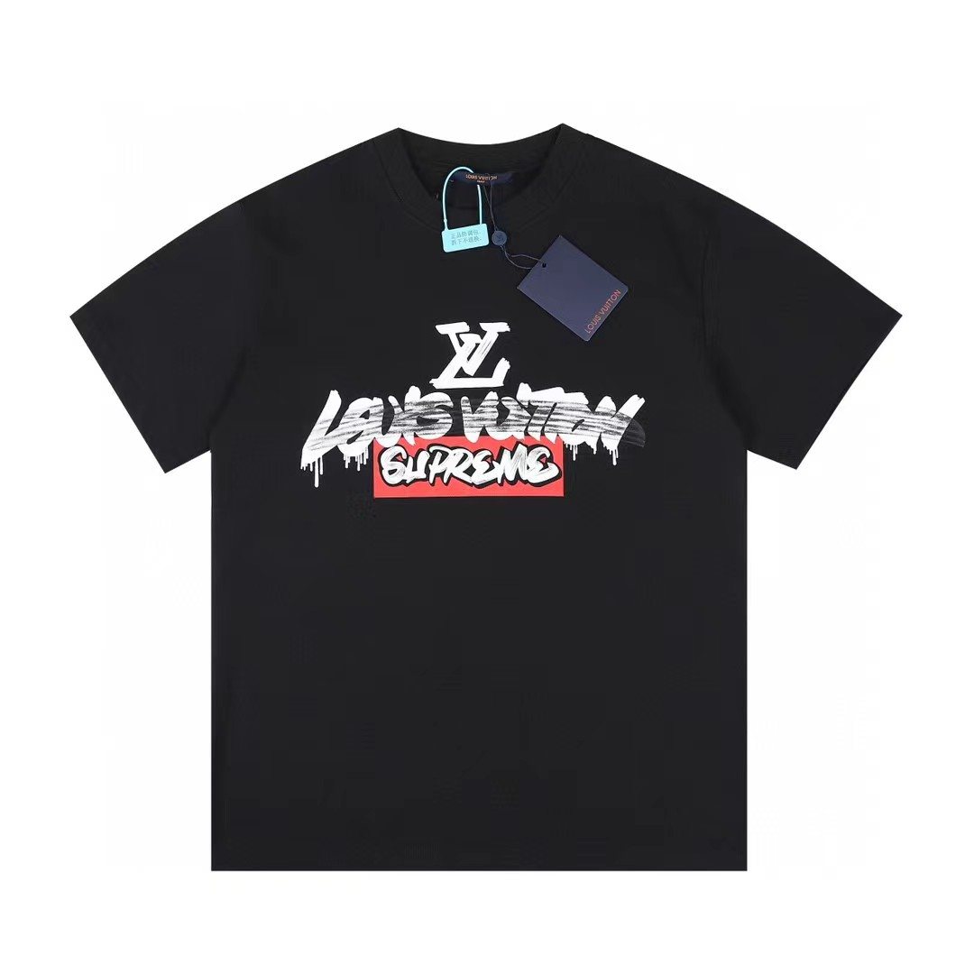 Supreme LV-Style Graffiti Graphic T-Shirt ¡ª hero