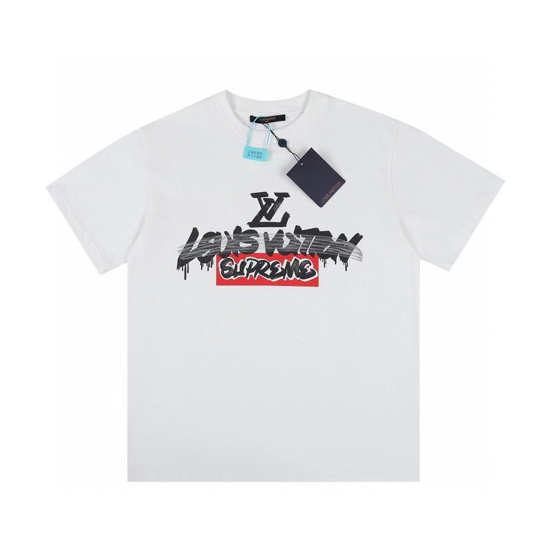 Supreme LV-Style Graffiti Graphic T-Shirt ¡ª hero