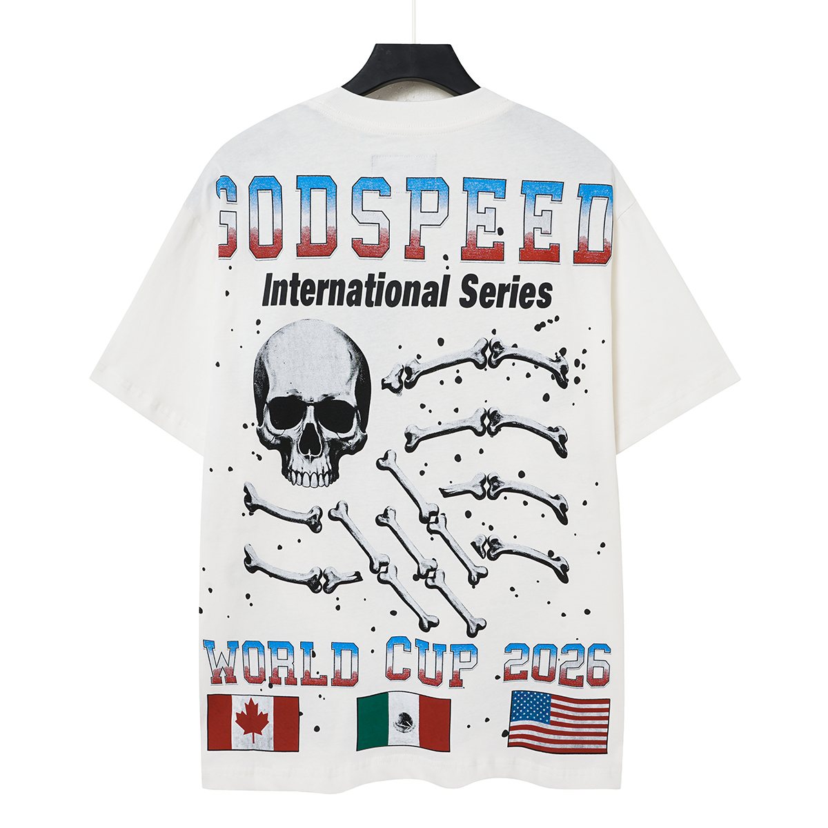 Godspeed World Cup 2026 Skull Globe T-Shirt ¡ª back