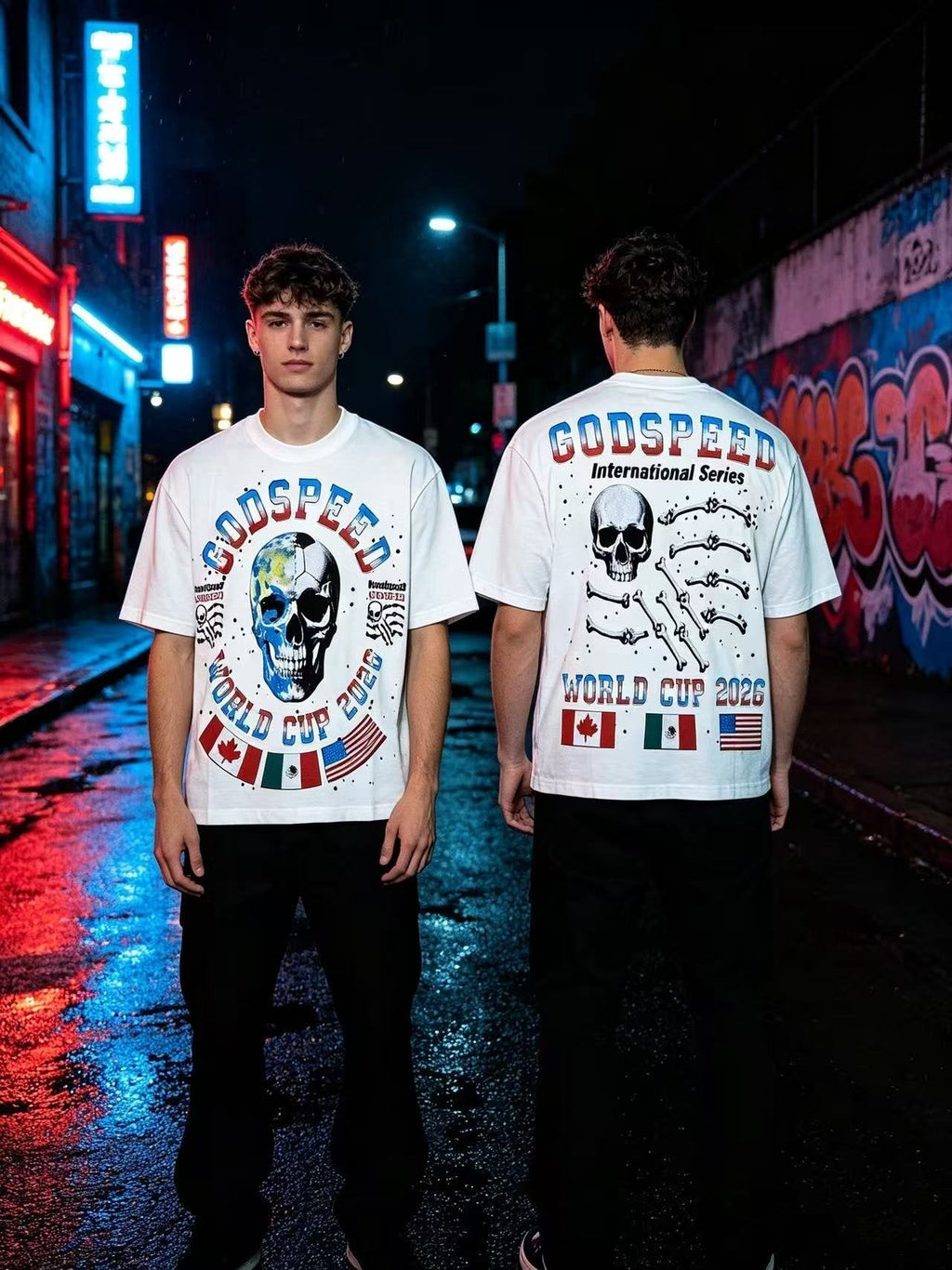Godspeed World Cup 2026 Skull Globe T-Shirt ¡ª context