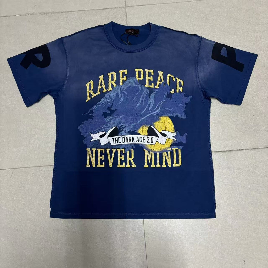 RARE PEACE SOS Wave Graphic T-Shirt ¡ª front