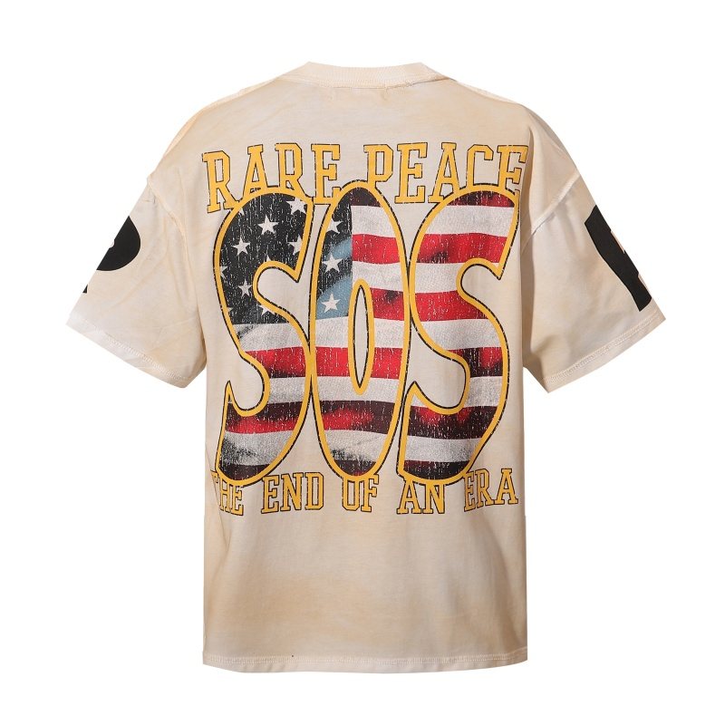 RARE PEACE SOS Wave Graphic T-Shirt ¡ª back