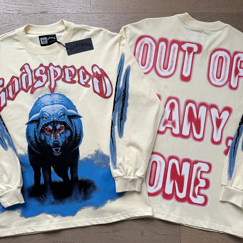 Godspeed Bear Graphic Long-Sleeve T-Shirt ¡ª comparison