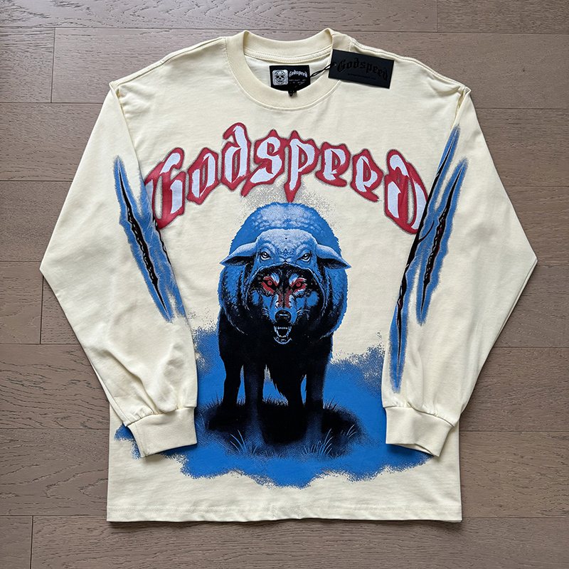 Godspeed Bear Graphic Long-Sleeve T-Shirt ¡ª front