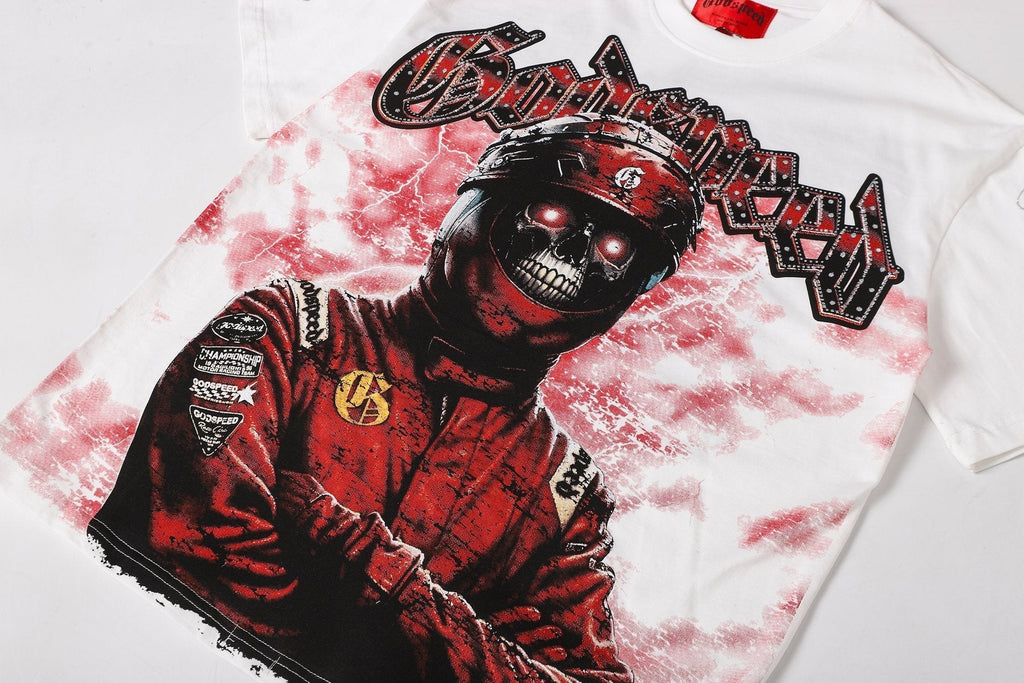 Godspeed Racing Skull Graphic T-Shirt ¡ª detail