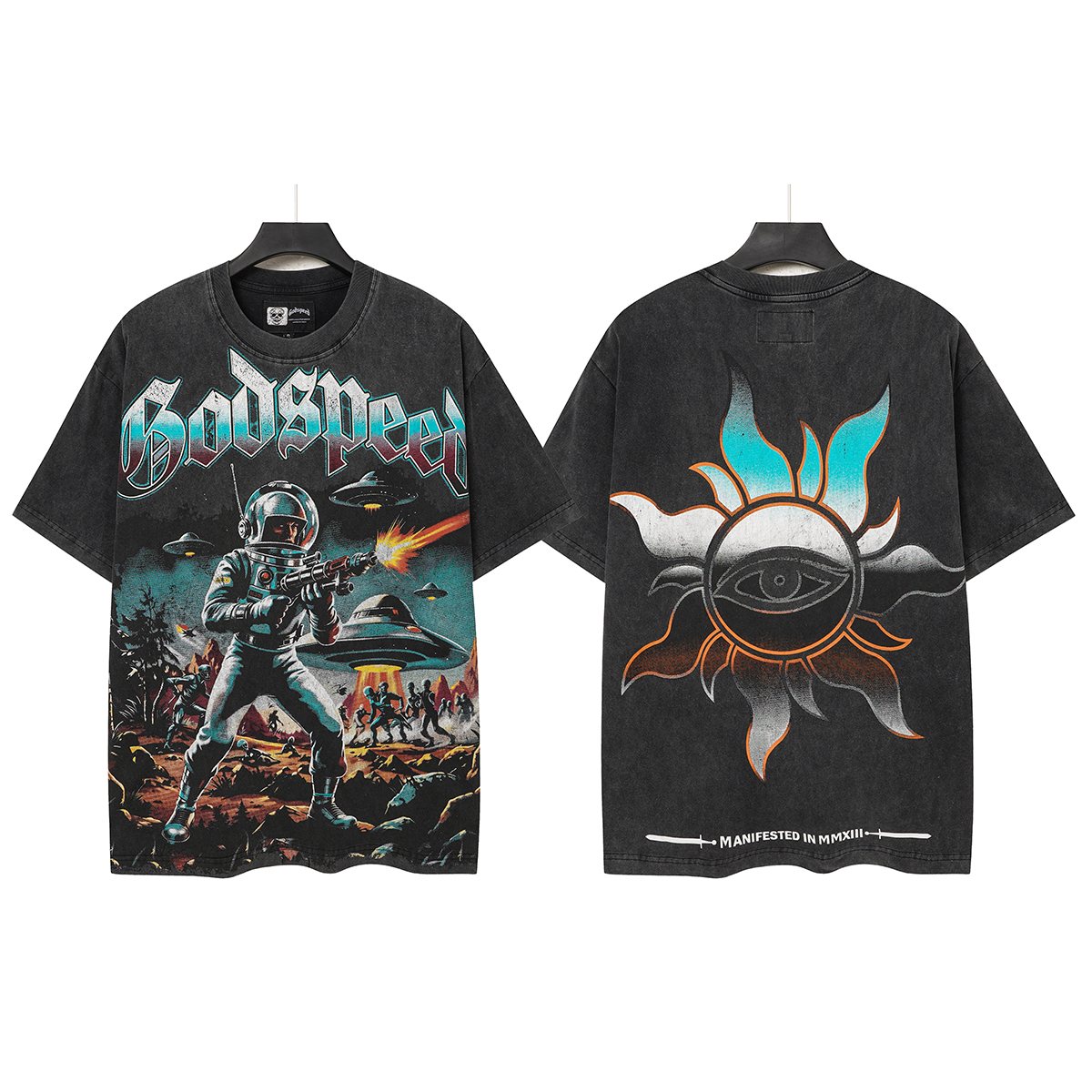Godspeed Astronaut Sun-Eye Graphic T-Shirt ¡ª hero