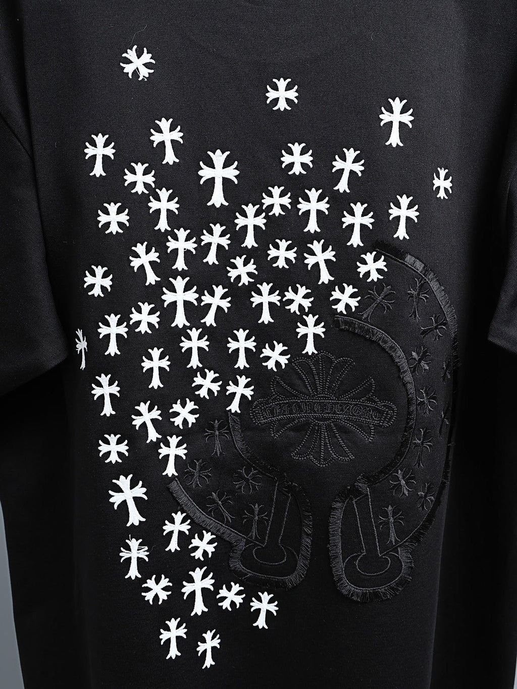 Chrome Hearts Clustered Cross Short-Sleeve T-Shirt ¡ª detail