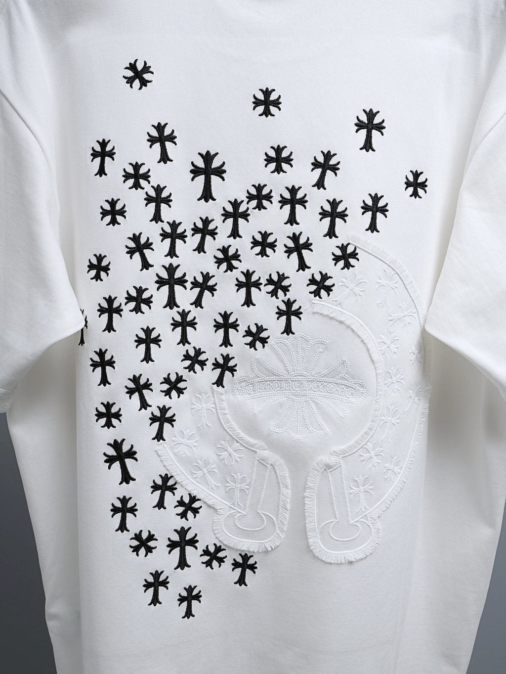 Chrome Hearts Clustered Cross Short-Sleeve T-Shirt ¡ª detail