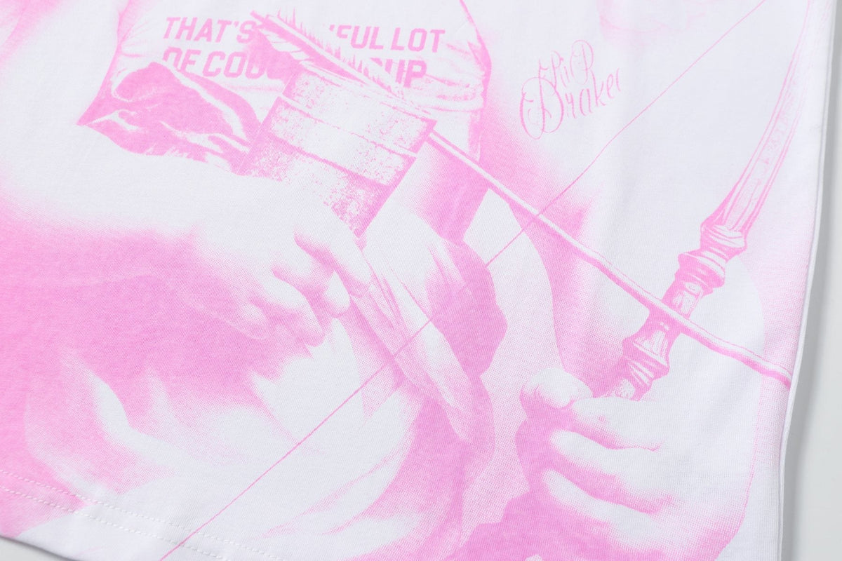 THAT'S A AWFUL LOT OF COUGH SYRUP Angel Gothic Text Graphic T-Shirt ¡ª detail